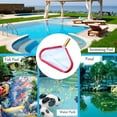 thumbnail image 4 of Heavy Duty Swimming Rake Cleaning Tool 2025 New Pool Net With Deep Nylon Mesh Net Bag Aluminum Frame & Handle Rake All Standard Poles Household detergent, 4 of 7
