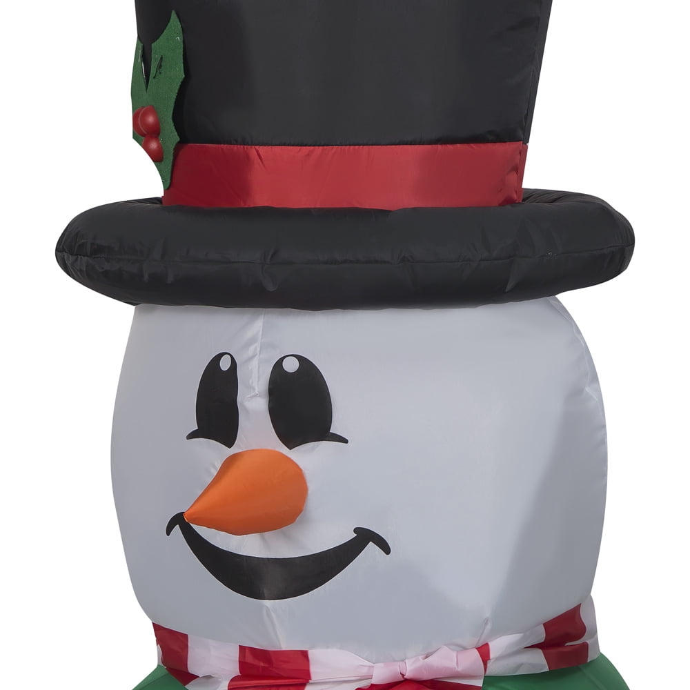 Inflatable 4ft. Ice Cube Snowman w/Buffalo Check Hat & Scarf - Yahoo  Shopping