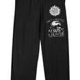 thumbnail image 2 of Supernatural Always A Hunter Men's Black Sleep Pajama Pants-Small, 2 of 5