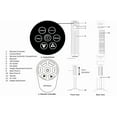 thumbnail image 7 of Optimus Tracker 59’’ 8-Speed Remote Controlled Oscillating Pedestal Fan, 7 of 7