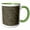 Green/White, variant on 3drose, Black, Gray, and Image of Gold Moroccan Pattern, 11oz Mug