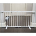 thumbnail image 3 of Cardinal Gates MSOG Metal Step Over Pet Gate - Adjustable Short Dog Gate - 20 Inches Tall - 24 Inches to 41 Inches Wide - White, 3 of 4