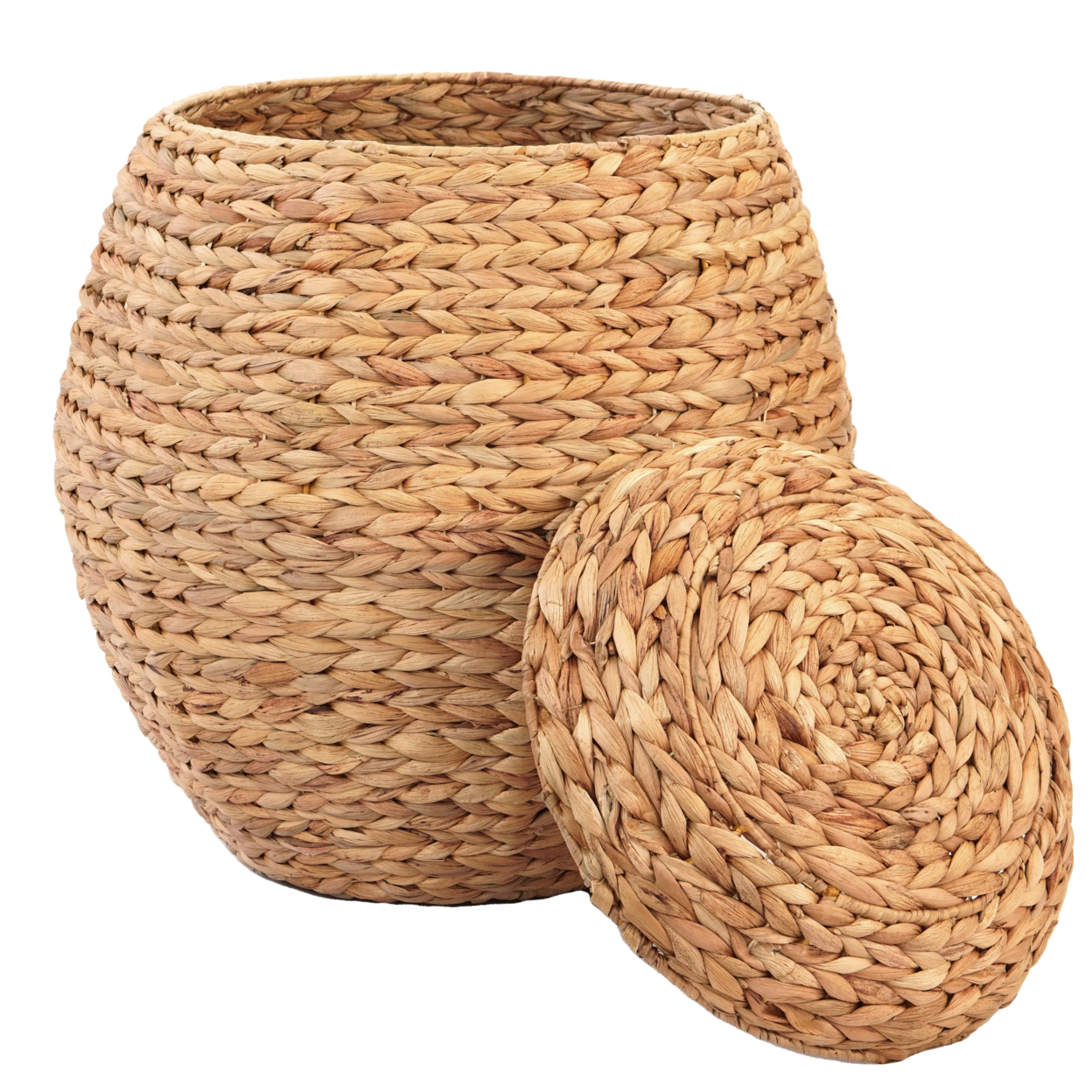 YRMT Water Hyacinth Storage Basket Wicker Storage Baskets for Organizing  Woven Decorative Storage Basket Bin for Shelf Pantry Natural 12 x 8 x  5.5