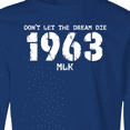 thumbnail image 4 of Inktastic Don't Let the Dream Die 1963 MLK Long Sleeve Youth T-Shirt, 4 of 5