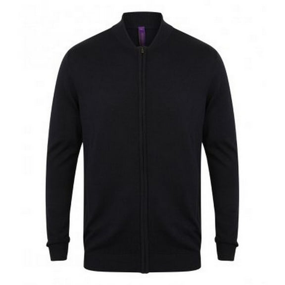 Henbury Mens/Womens Knitted Bomber Jacket