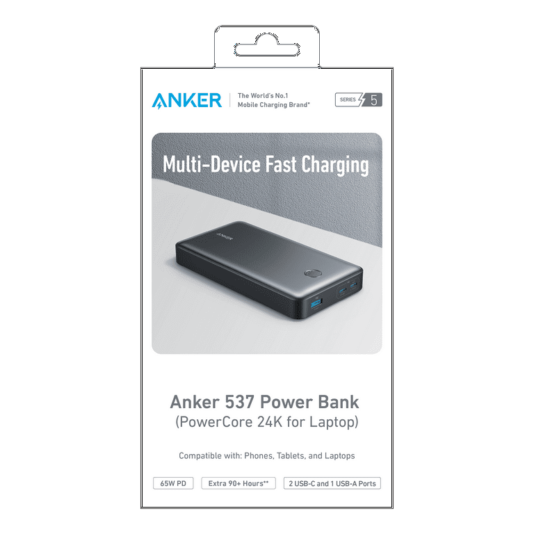 ［新品未開封］ANKER 537 Power Bank 24000, 65W Anker 537 Power Bank (PowerCore 24000, 65W) | モバイル