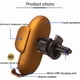 thumbnail image 5 of Cargador inalámbrico para coche inteligente, soporte para teléfono con detección automática, soporte para cargadores de coche, carga rápida Qi 10W, 5 of 8