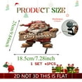 thumbnail image 4 of Outdoor Christmas Decorations, Decorative Garden Stakes with Santa Claus, Angel, Gnomes for Christmas Decor, Metal Yard Signs Xmas Decorations for Home Outside Garden Yard Lawn Holiday Party, 4 of 7