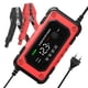 thumbnail image 1 of Cargador de batería inteligente para coche y moto 12 V 6 A, mantenedor automático de batería para coche, moto, camión, 1 of 4