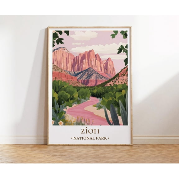369 Prints zion National Park Poster, Utah Travel Wall Art, Scenic National Parks Decor, Gift For Travelers, Adventure Home Decor, National Park Print UNFRAMED, 8x12