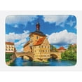 thumbnail image 1 of Travel Bath Mat, City Hall Building in the Bamberg Germany European Historical Townscape Sunny Day, Non-Slip Plush Mat Bathroom Kitchen Laundry Room Decor, 29.5 X 17.5 Inches, Multicolor, Ambesonne, 1 of 2