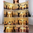 thumbnail image 3 of Custom Blanket with Photo Text Personalized Throw Blanket Customized Blanket for Her for Him Flannel Blankets Father's Day Mother's Day Birthday Valentines, Navy, 40"x50", 3 of 6