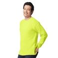 thumbnail image 6 of Gildan Long Sleeve Crewneck Safety T-Shirt for Men, Hi-Vis Classic Safety Green Workwear, S, 6 of 6