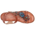 thumbnail image 5 of L'Artiste Goodie Hand-Painted Leather Floral Sandal, 5 of 8