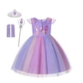 thumbnail image 1 of Vestido de unicornio para niña, disfraz de princesa con arcoíris y flores, fantasía para fiesta de cumpleaños, Halloween Fivean unisex, 1 of 2