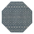 thumbnail image 3 of Unique Loom Outdoor Trellis Collection Area Rug - Tribal Trellis (7' 1" Octagon Blue/Ivory), 3 of 6