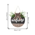 thumbnail image 4 of Advancent Letrero de bienvenida Estilo campestre Colgador para interiores y exteriores Artesanía de rústica Colgante para colgar en la pared Kits de decoración para fiestas, 4 of 6
