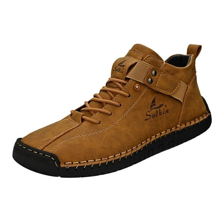 

Ediodpoh Couple‘s ’Men s New PU Leather Casual Shoes Trend Men s Boots Short Boots Ankle Boots Shoes Men Brown 7