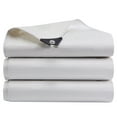 thumbnail image 2 of 10' x 12' Tarps Super Heavy Duty 12 Mil White Poly Tarp Cover - Thick Waterproof UV Resistant Rip and Tear Proof Tarpaulin with Grommets and Reinforced Edges, 2 of 6