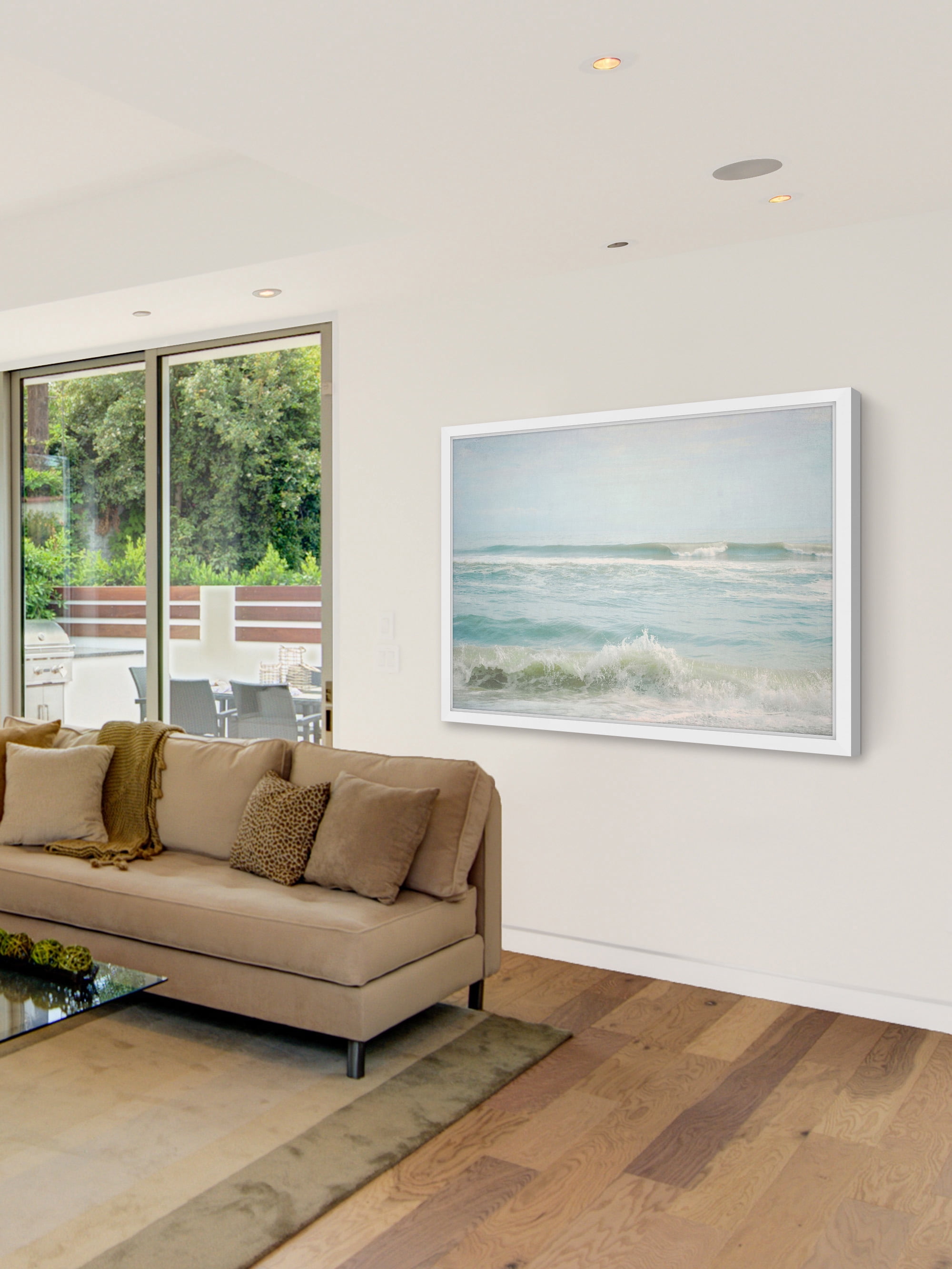 "By the Sea" Framed Painting Print