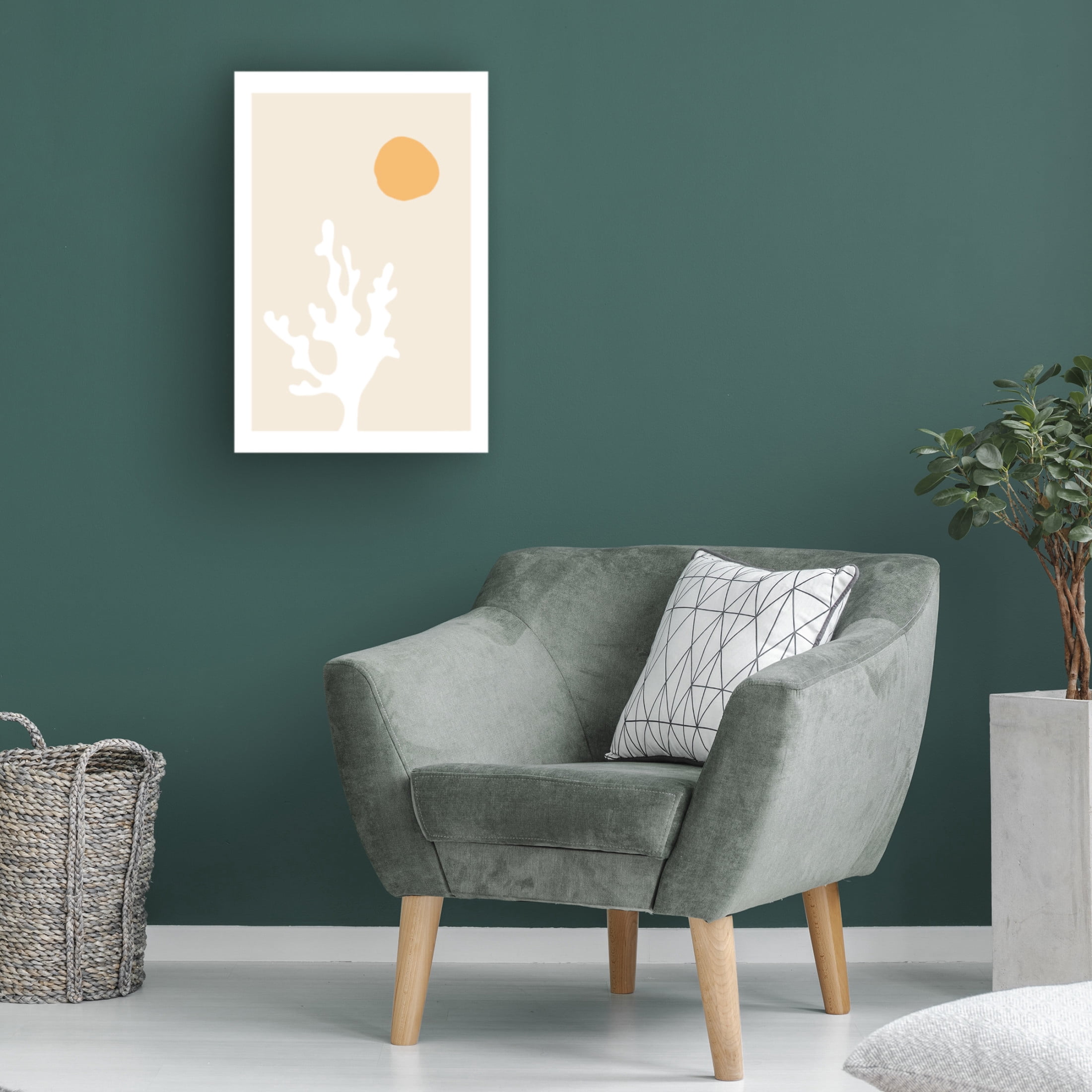 Canvas Wall Art - Pictufy Studio Ii 'Seaweed In The Sun' Wall Art for Living Room, Bedroom, or Office Décor by Trademark Fine Art - 22 x 32 Inches
