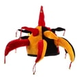 thumbnail image 1 of 1 gorro de bufón para niños adultos con campana, disfraz de carnaval, auriculares de payaso, accesorios divertidos para rendimiento, sombrero de payaso con múltiples ángulos, 1 of 1