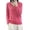 Pink, variant on VSSSJ Womens V Neck Sweaters Loose Fit Soft Solid Color Long Sleeve Casual Warm Knit Fall Winter Base Layer Sweater Pullover Tops Black M
