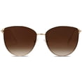 thumbnail image 3 of Gafas de Sol SOJOS con Lentes Planas Espejadas para Mujer SJ1085, 3 of 6