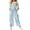 Sky Blue, variant on WTOBBY Women's Casual Sleeveless Jumpsuit with Retro Floral Print, Fashionable Loose Fit Design for Comfortable and Stylish Everyday Wear,BeigeL