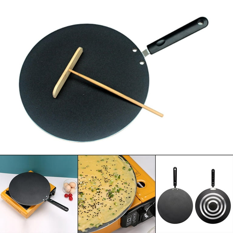 Cuisinel Cast Iron Round Griddle - 10.5”-Inch Crepe Maker Pan +
