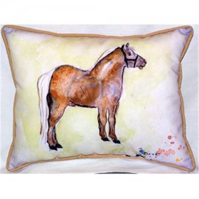 Betsy Drake ZP935 Shetland Poney Coussin Intérieur et Extérieur- 20 x 24 Po.