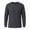 Charcoal Gray, variant on Men's Long Sleeve Crew Neck Ribbed Cuff Solid Tee/T-Shirt , Black S, 1 Pack
