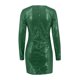 thumbnail image 5 of Vestido sexy de fiesta ajustado con cuello en V para mujer: diseño cruzado, abertura lateral, silueta en A, poliéster, adecuado para la noche/eventos, 5 of 5