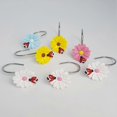 thumbnail image 3 of Curtain Hooks Resin 12Pcs Pink for Home Use Creative Ladybird Flower, 3 of 4