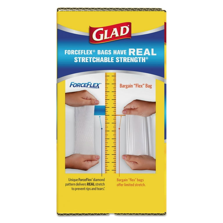 Glad ForceFlex Tall Kitchen Drawstring Trash Bags, 90 ct - Fry's Food Stores