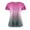 Hot Pink, variant on Gradient Color T Shirts for Women Crew Neck Short Sleeve Tees Summer Breathable T Shirt A M