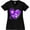 AB-Black, variant on Inktastic Alzheimers Awareness Purple Ribbon Around Heart Women's Plus Size V-Neck T-Shirt