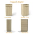 thumbnail image 6 of S-HOME10-Gallon Woodgrain Tilt-Out Trash Can Cabinet with Oak Finish and Wave-Textured Drawer for Kitchen and Bath Organization, 6 of 14