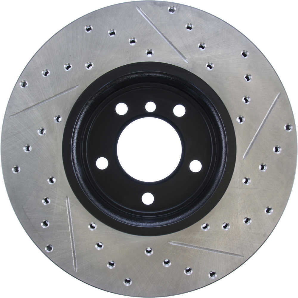 StopTech 04-07 BMW 525/530 Series / 08-09 528/535 Series Front Right Slotted & Drilled Rotor