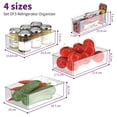 thumbnail image 2 of Starsish Set of 5 Refrigerator Organizer Bin Clear Plastic Stackable Fridge Freezer Storage Container for Pantry Kitchen Cabinet Organization and Storage, 2 of 10