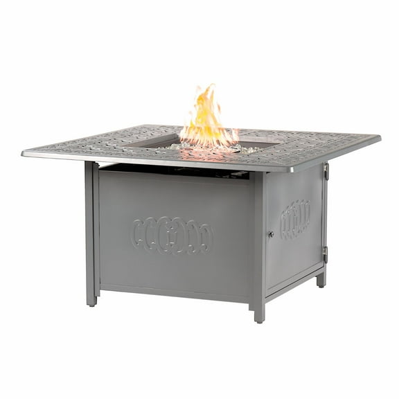 Oakland Living Ronin 42 in. Square Propane Fire Pit Table - Copper