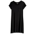 thumbnail image 1 of Market & Spruce Alison Short Sleeve One Pocket Scoop Neck T-Shirt Dress Large, Black, 1 of 2