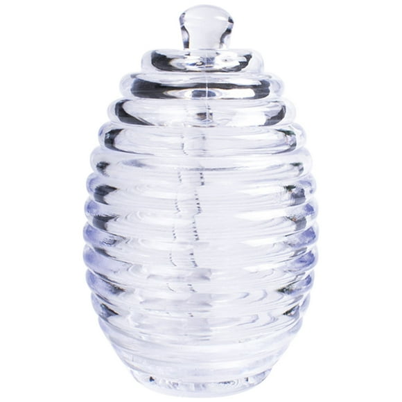 1 Set of Airtight Honey Jar Acrylic with Honey Dispensing for Kitchen Gadget