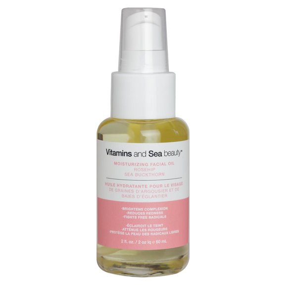 Vitamins and Sea beauty Huile Hydratante pour le Visage aux Baies d'Églantier et aux Graines d'Argousier