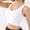 593#White, variant on Womens Plus Size Fitness Bra Cross Back Design Yoga Running Supportive Comfortable Slim Fit Workout Top Breathable for Active Women