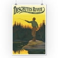 thumbnail image 2 of Bend, Oregon, Deschutes River, Fisherman Casting (9x12 Wall Art Print, Home Decor), 2 of 3