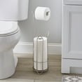 thumbnail image 5 of Bath Bliss Freestanding Toilet Paper Holder and Dispenser in Satin Nickel, 5 of 8