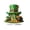 A, variant on HuiXinOu St. Patrick's Day Decor Green Four Leaf Clover Acrylic Flat Ornament for Home Office Table Shelf Party Holiday Spring Decoration