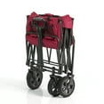 thumbnail image 2 of Mac Sports Collapsible Folding Outdoor Heavy Duty Utility Wagon, 300 lbs Weight capacity, Red, 2 of 8