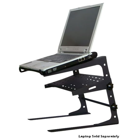 Pyle PLPTS26 Laptop Computer Stand For Dj W/storage Shelf